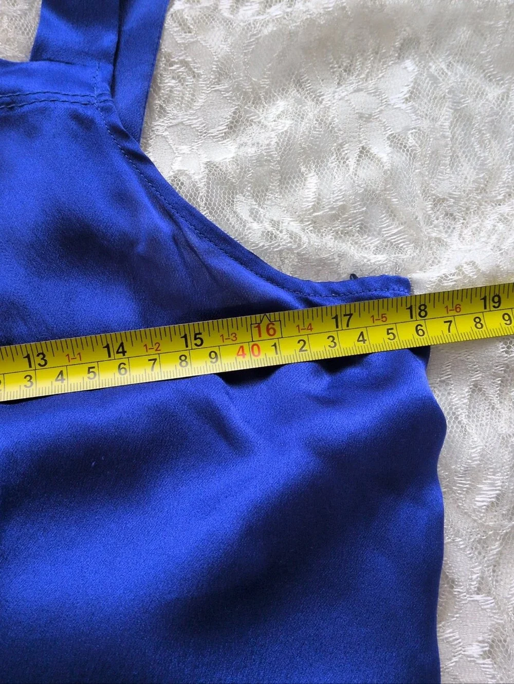 J.Crew Royal Blue 100% Silk Cami Top Size 8